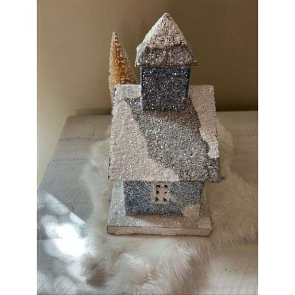 Vintage Christmas House 9.5” tall - Picture 4 of 6